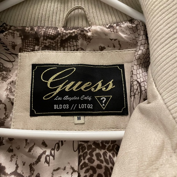 Woman’s Faux Leather Bomber Jacket - Picture 3 of 7